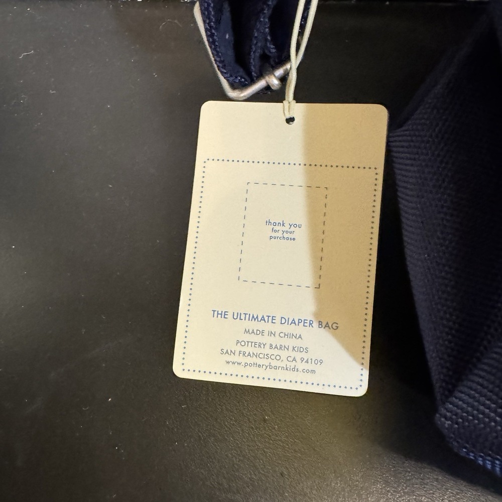 Pottery Barn Kids Navy The Ultimate Diaper Bag 'PARKER'‎ New With Tags - Picture 4 of 13